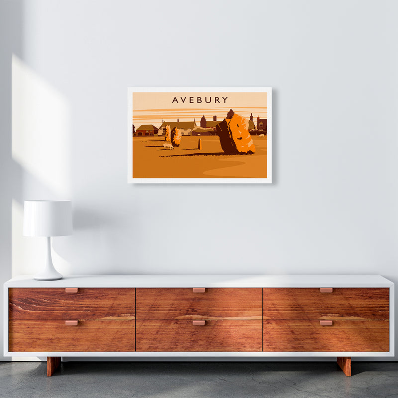 Avebury Travel Art Print by Richard O'Neill A2 Canvas