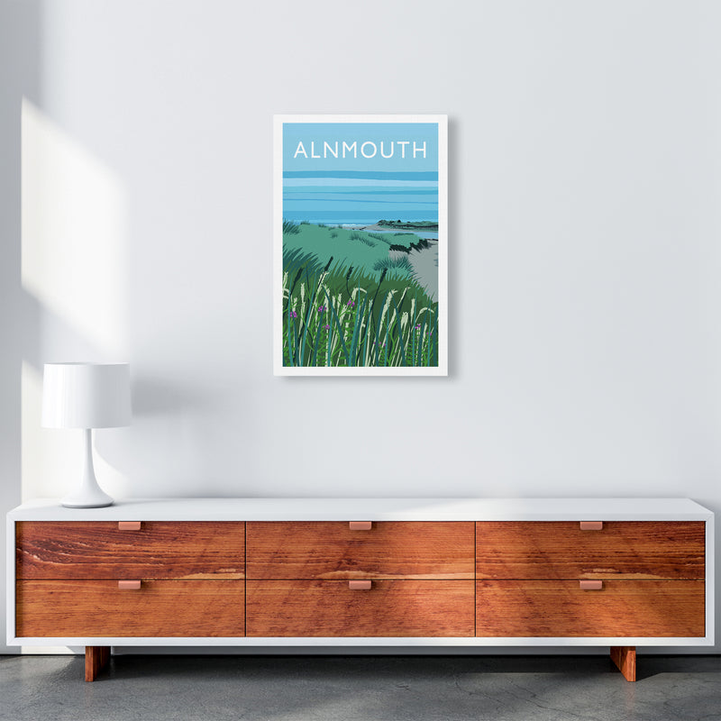 Alnmouth portrait Travel Art Print by Richard O'Neill A2 Canvas