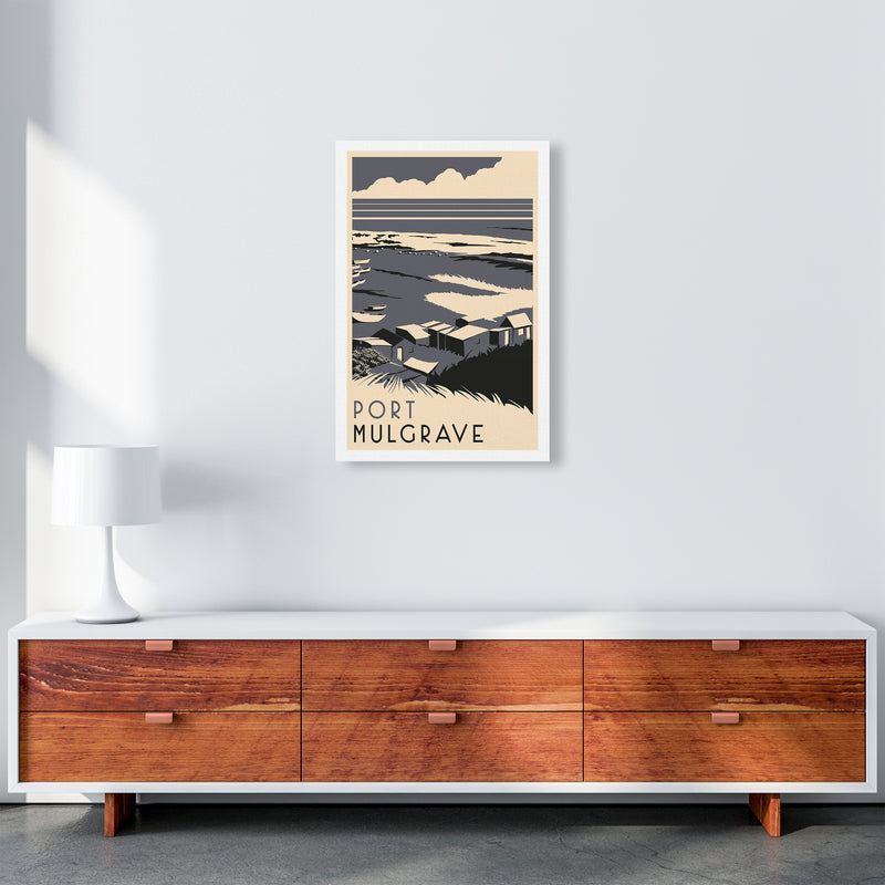Port Mulgrave portrait Travel Art Print by Richard O'Neill A2 Canvas