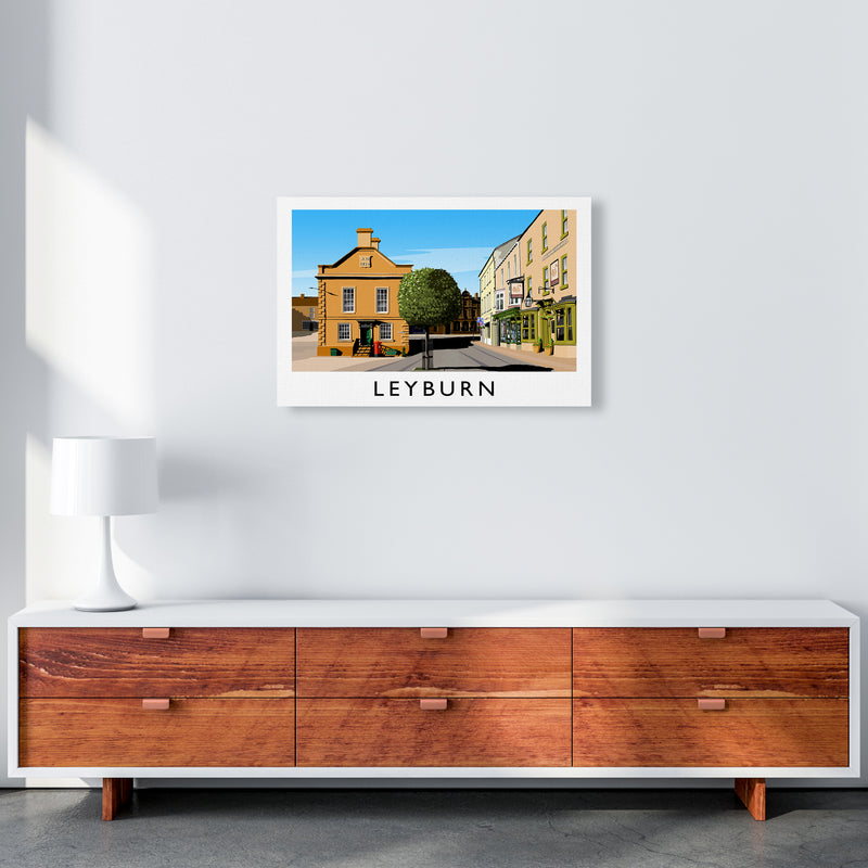 Leyburn 3 Travel Art Print by Richard O'Neill A2 Canvas