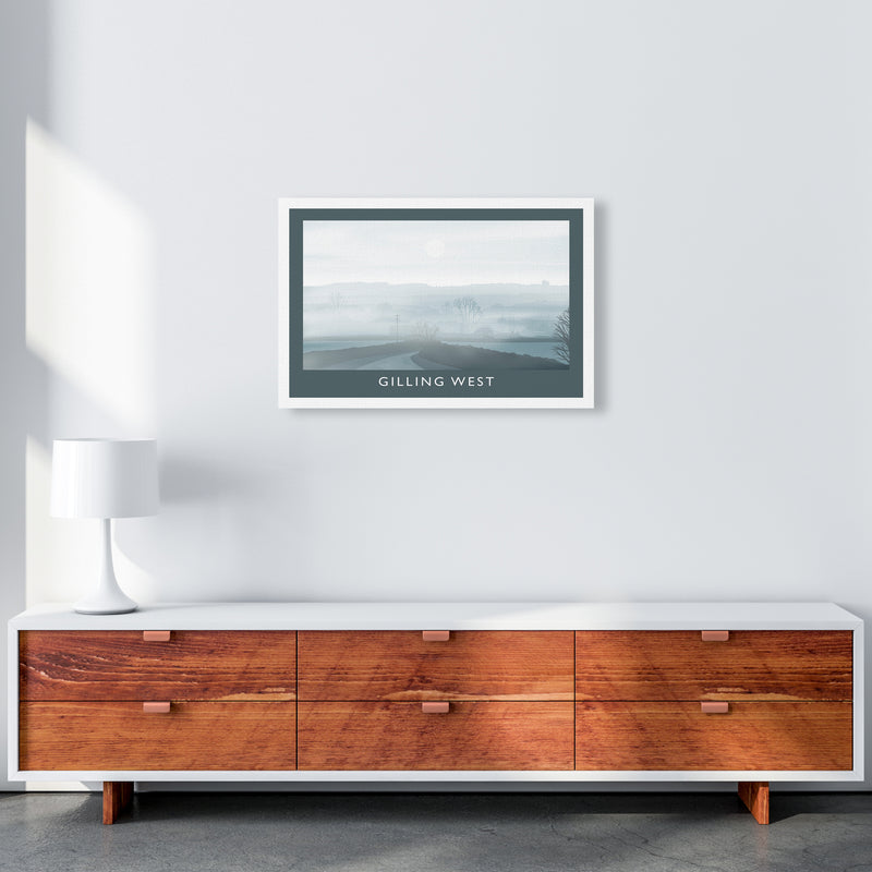 Gilling West (Winter) Travel Art Print by Richard O'Neill A2 Canvas