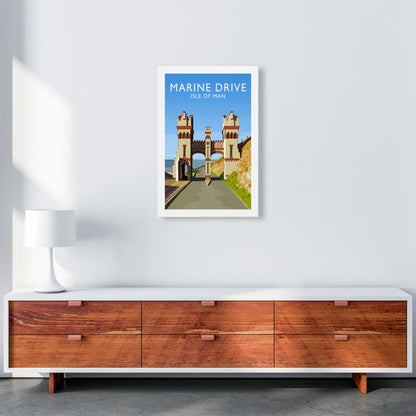 Marine Drive portrait Travel Art Print by Richard O'Neill A2 Canvas