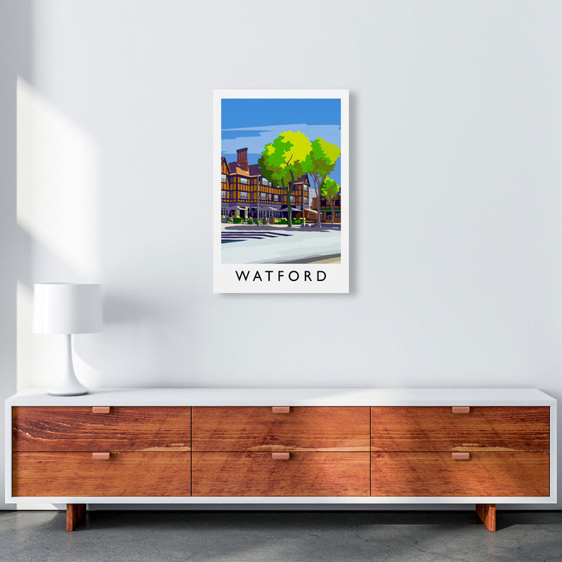 Watford 2 portrait Travel Art Print by Richard O'Neill A2 Canvas