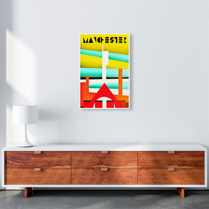 Manchester Travel Art Print by Richard O'Neill A2 Canvas
