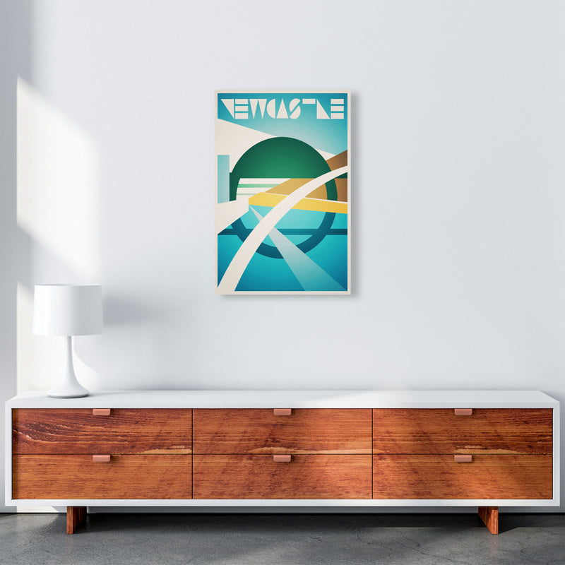 Newcastle 2 Travel Art Print by Richard O'Neill A2 Canvas