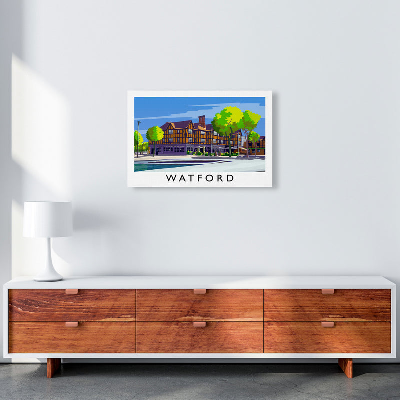 Watford 2 Travel Art Print by Richard O'Neill A2 Canvas