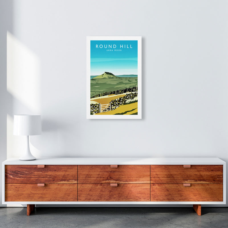 Round Hill Portrait Travel Art Print by Richard O'Neill A2 Canvas