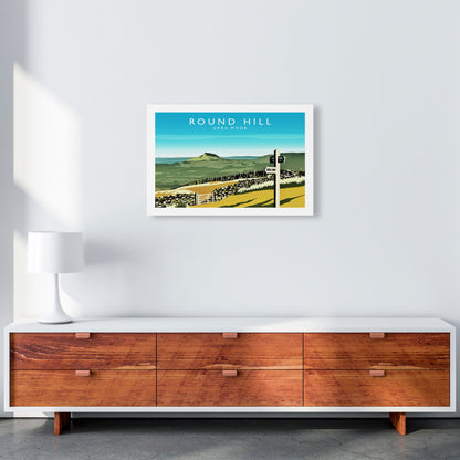 Round Hill Travel Art Print by Richard O'Neill A2 Canvas