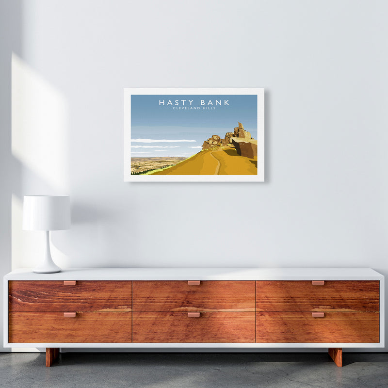 Hasty Bank Travel Art Print by Richard O'Neill A2 Canvas