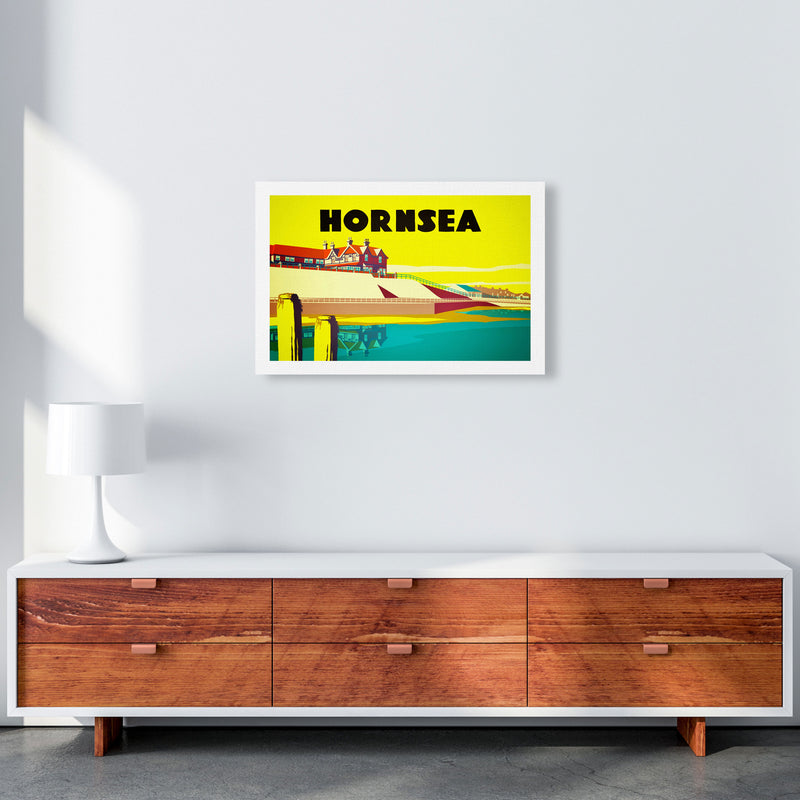 Hornsea 2 Travel Art Print by Richard O'Neill A2 Canvas