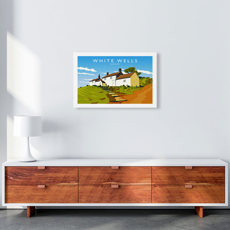 White Wells Travel Art Print by Richard O'Neill A2 Canvas