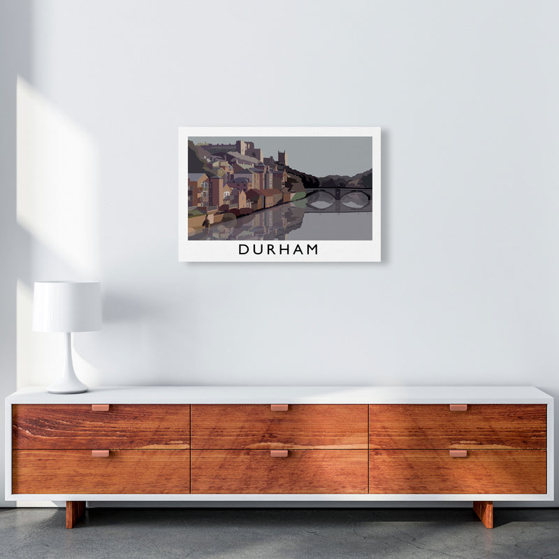 Durham Framed Digital Art Print by Richard O'Neill A2 Canvas