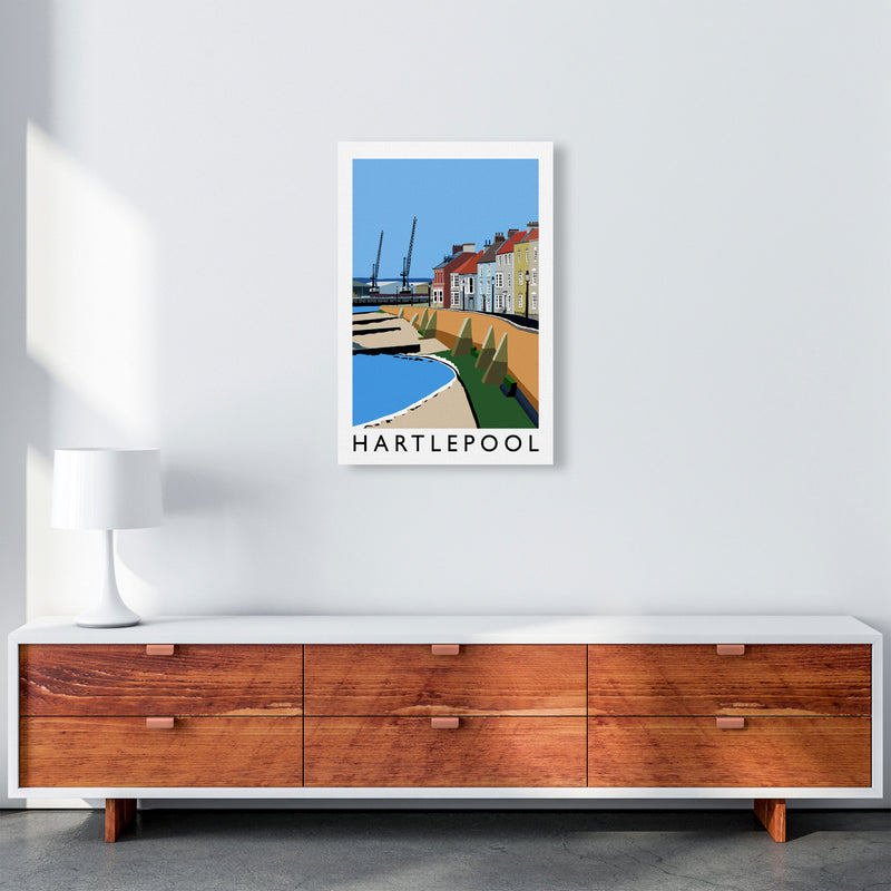 Hartlepool Framed Digital Art Print by Richard O'Neill A2 Canvas