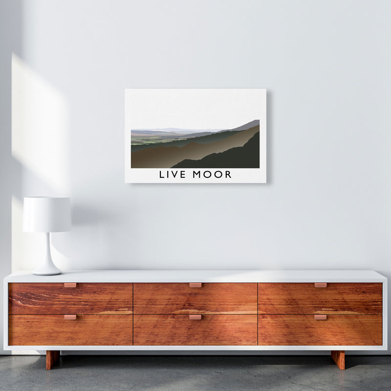 Live Moor Framed Digital Art Print by Richard O'Neill A2 Canvas
