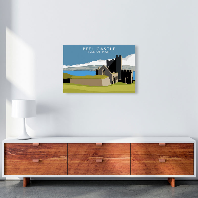 Peel Castle Isle of Man Art Print by Richard O'Neill A2 Canvas