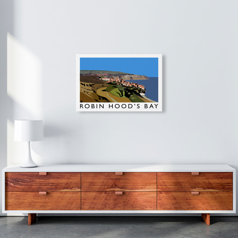 Robin Hood's Bay Art Print by Richard O'Neill A2 Canvas