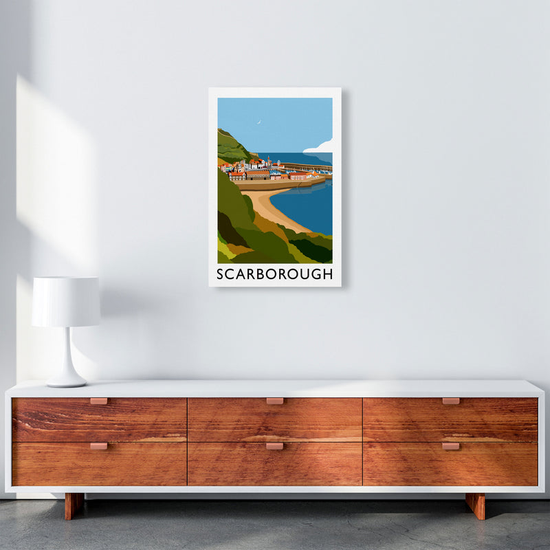 Scarborough Framed Digital Art Print by Richard O'Neill A2 Canvas