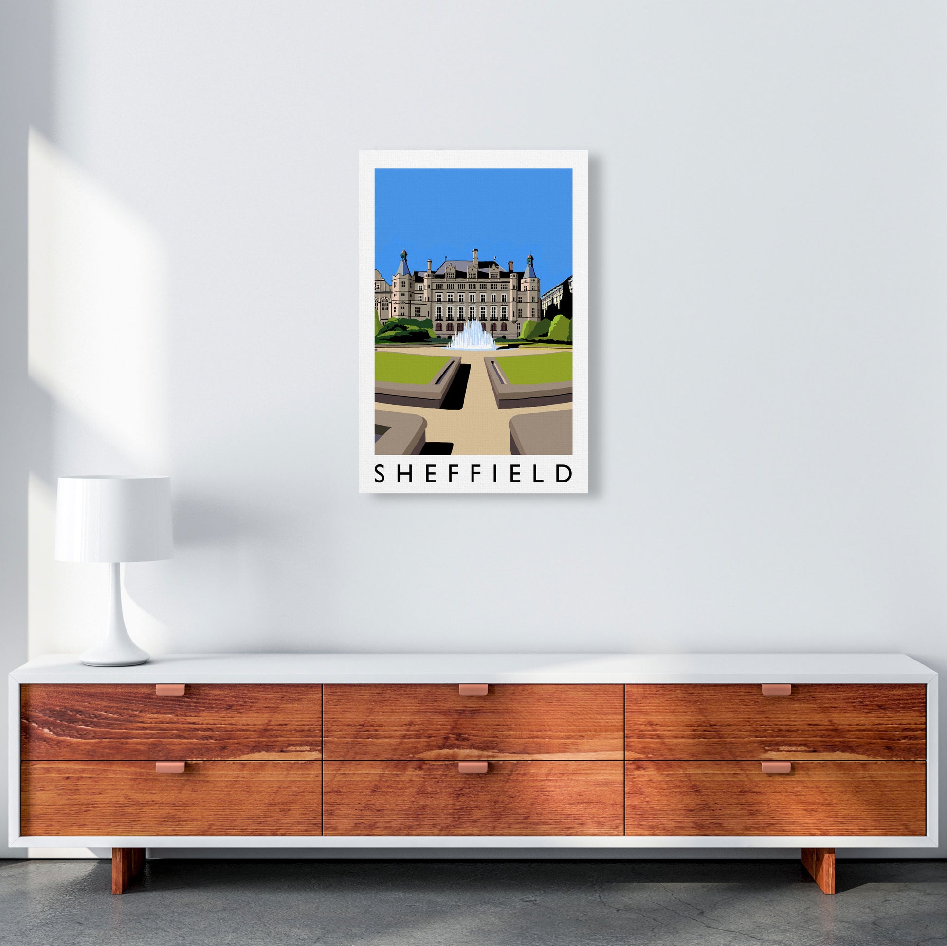 Sheffield Art Print by Richard O'Neill A2 Canvas