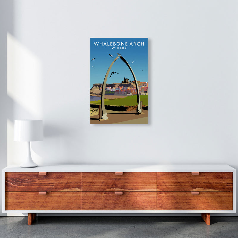 Whalebone Arch Whitby Art Print by Richard O'Neill A2 Canvas