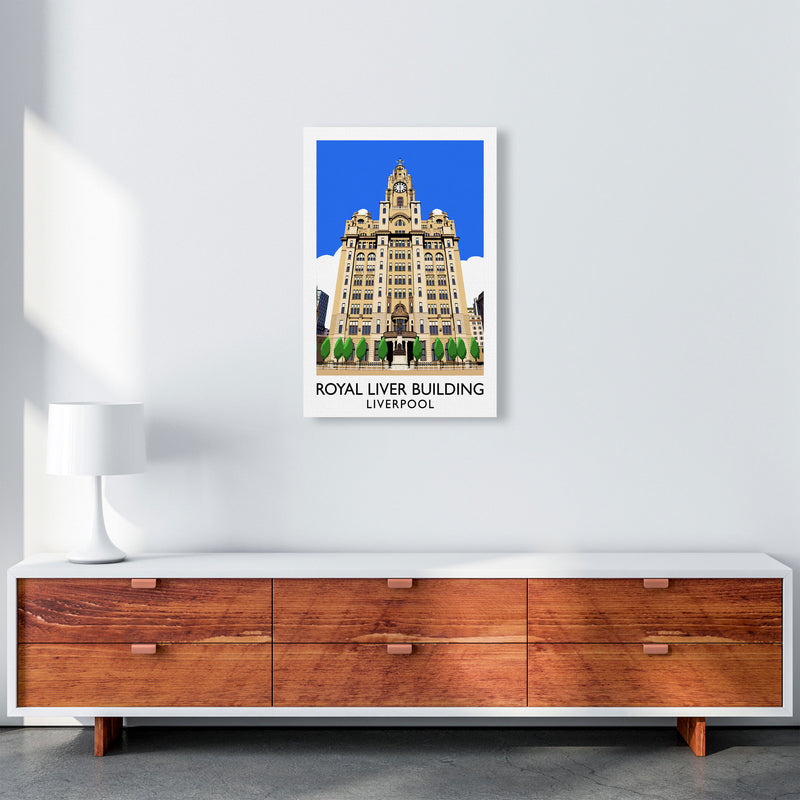 Royal Liver Building by Richard O'Neill A2 Canvas