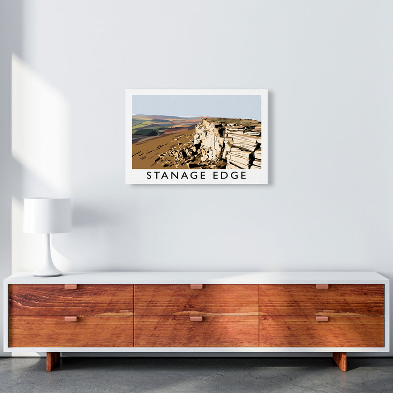 Stanage Edge by Richard O'Neill A2 Canvas