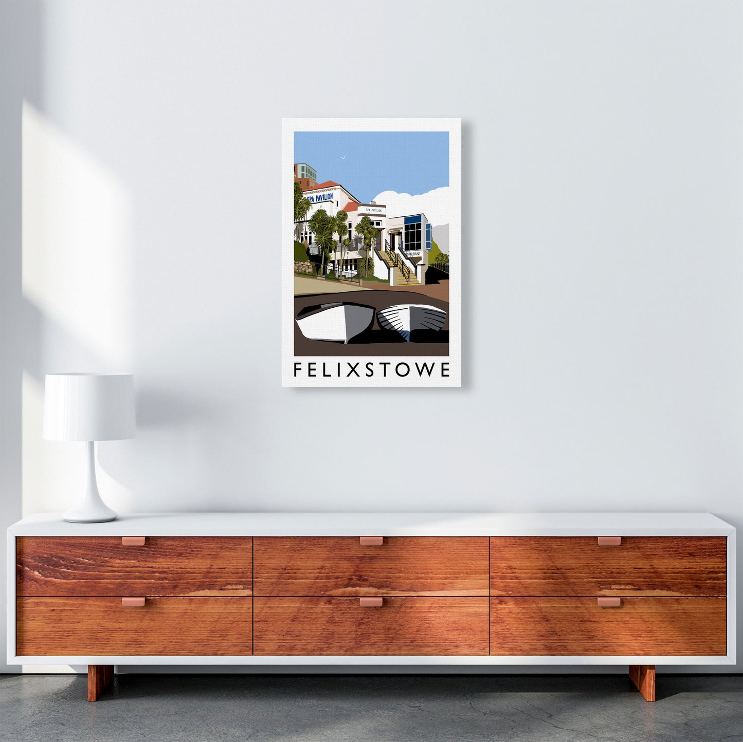 Felixstowe Art Print by Richard O'Neill A2 Canvas