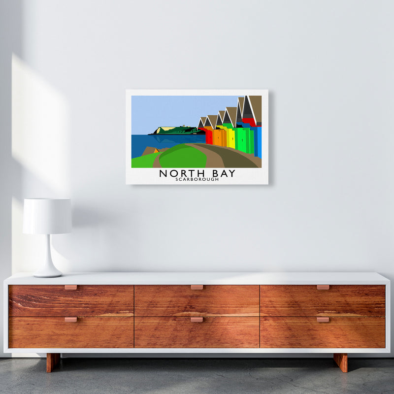 North Bay Scarborough North Yorkshire Coast Art Print by Richard O'Neill A2 Canvas