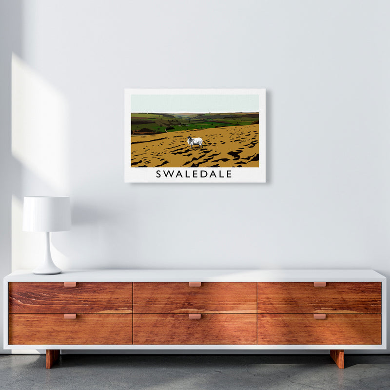 Swaledale by Richard O'Neill Yorkshire Art Print, Vintage Travel Poster A2 Canvas