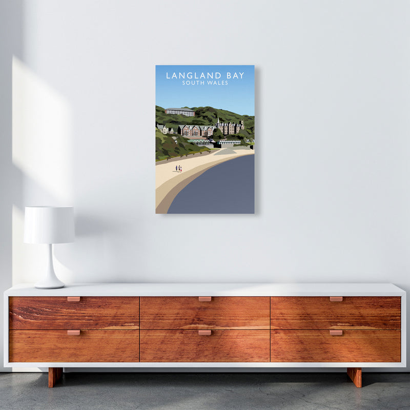 Langland Bay by Richard O'Neill A2 Canvas