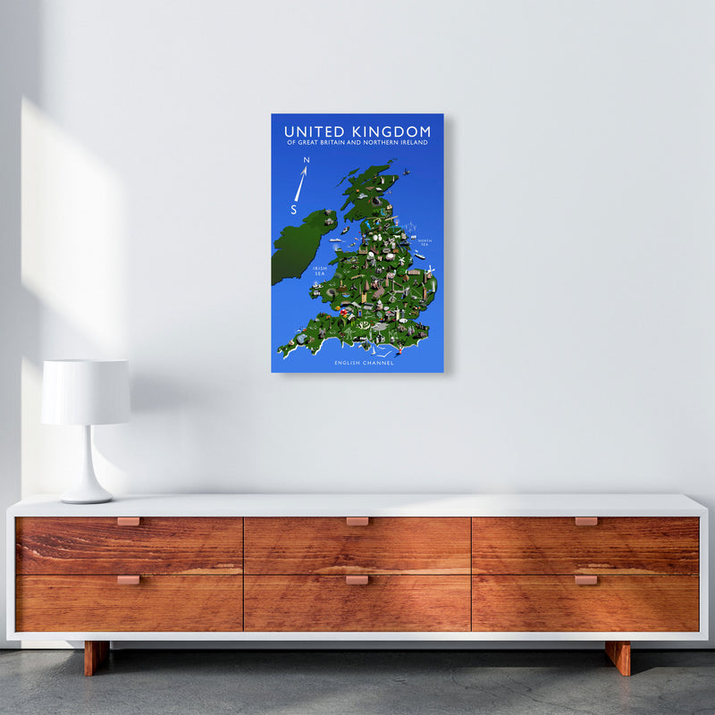 United Kingdom Art Print by Richard O'Neill A2 Canvas