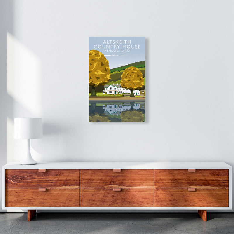 Altskeith Country House (Portrait) by Richard O'Neill A2 Canvas