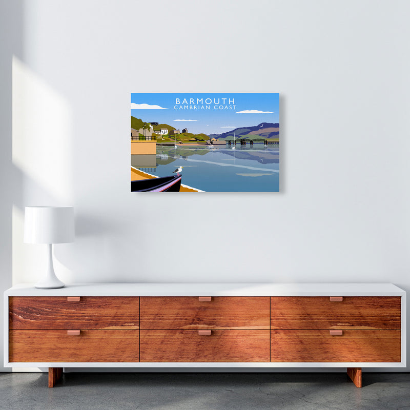 Barmouth Cambrian Coast Framed Digital Art Print by Richard O'Neill A2 Canvas