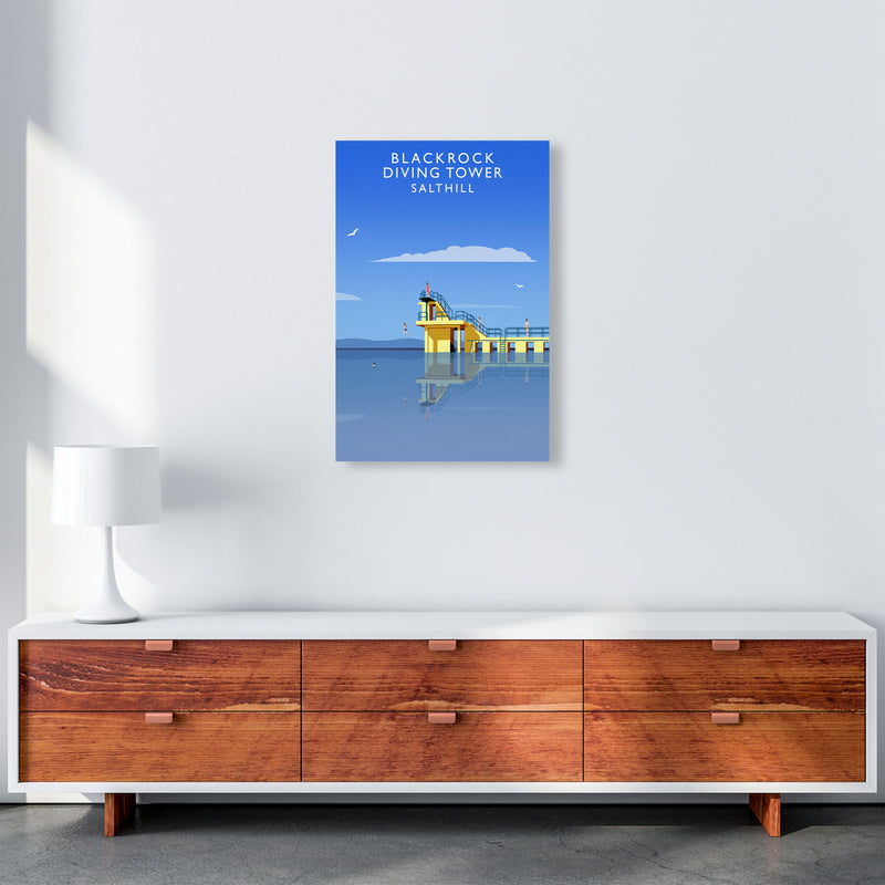 Blackrock Diving Tower (Portrait) by Richard O'Neill A2 Canvas
