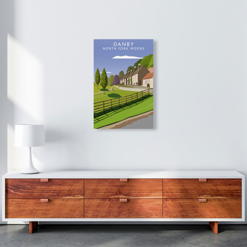 Danby (Portrait) by Richard O'Neill Yorkshire Art Print, Vintage Travel Poster A2 Canvas