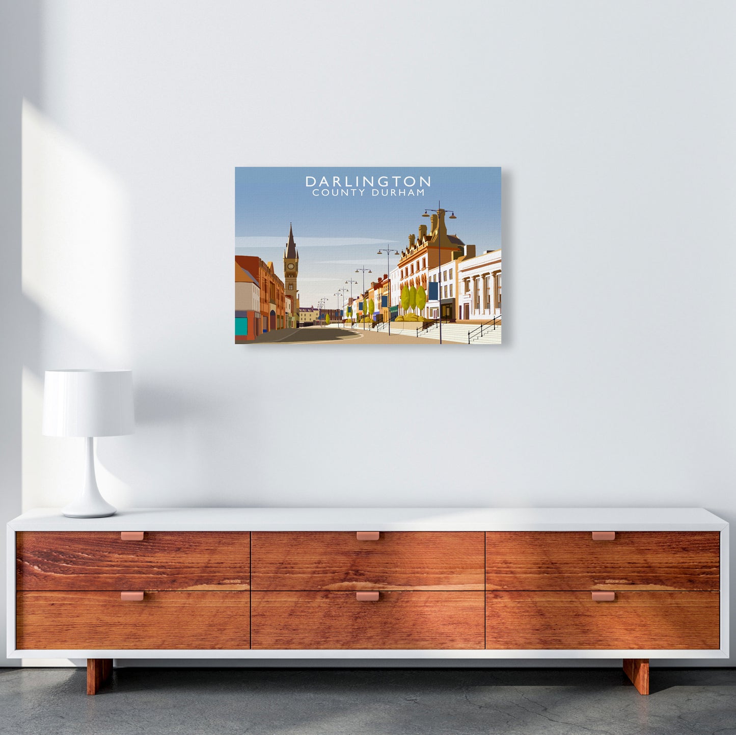 Darlington (Landscape) by Richard O'Neill A2 Canvas