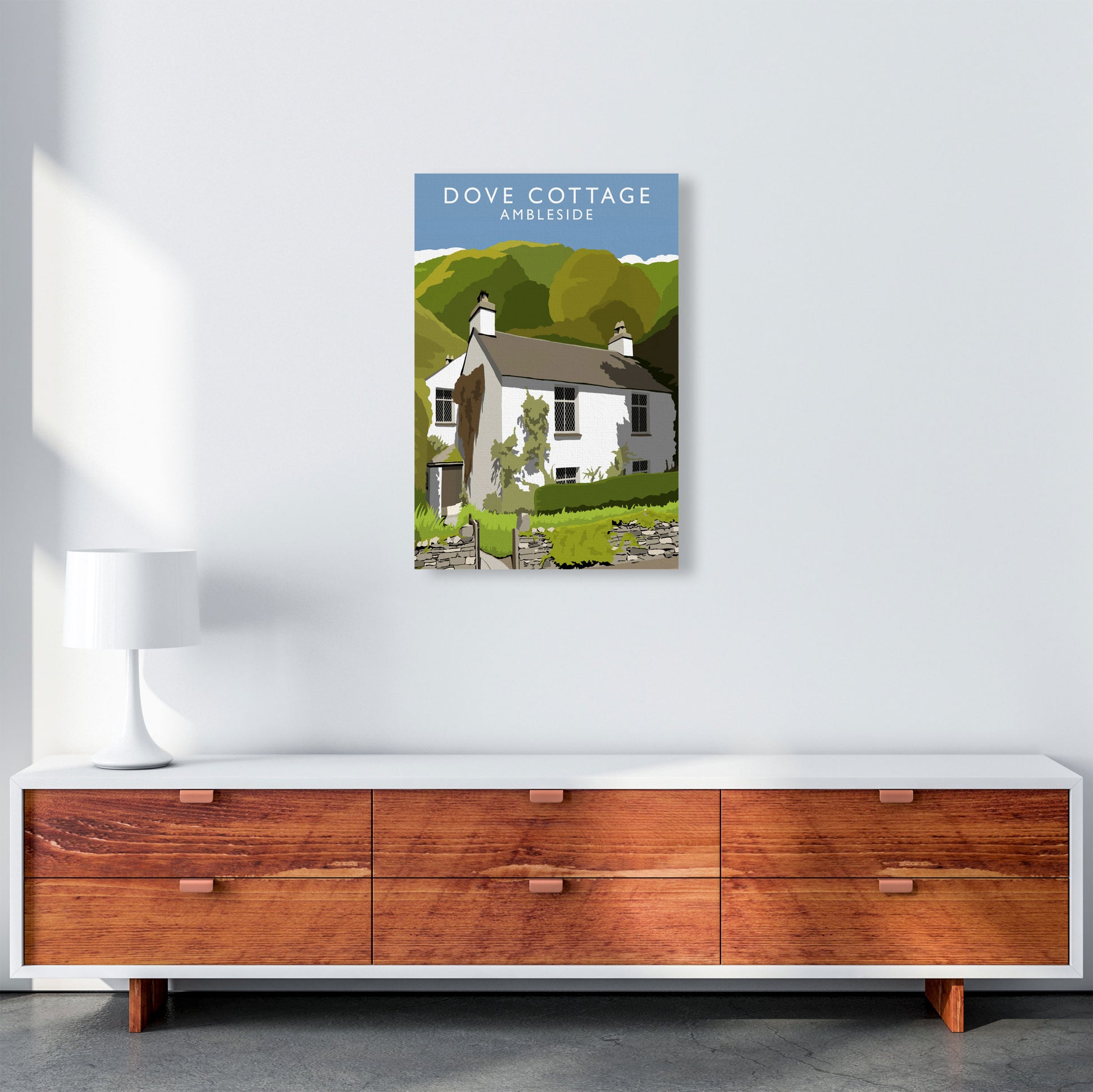 Dove Cottage (Portrait) by Richard O'Neill A2 Canvas