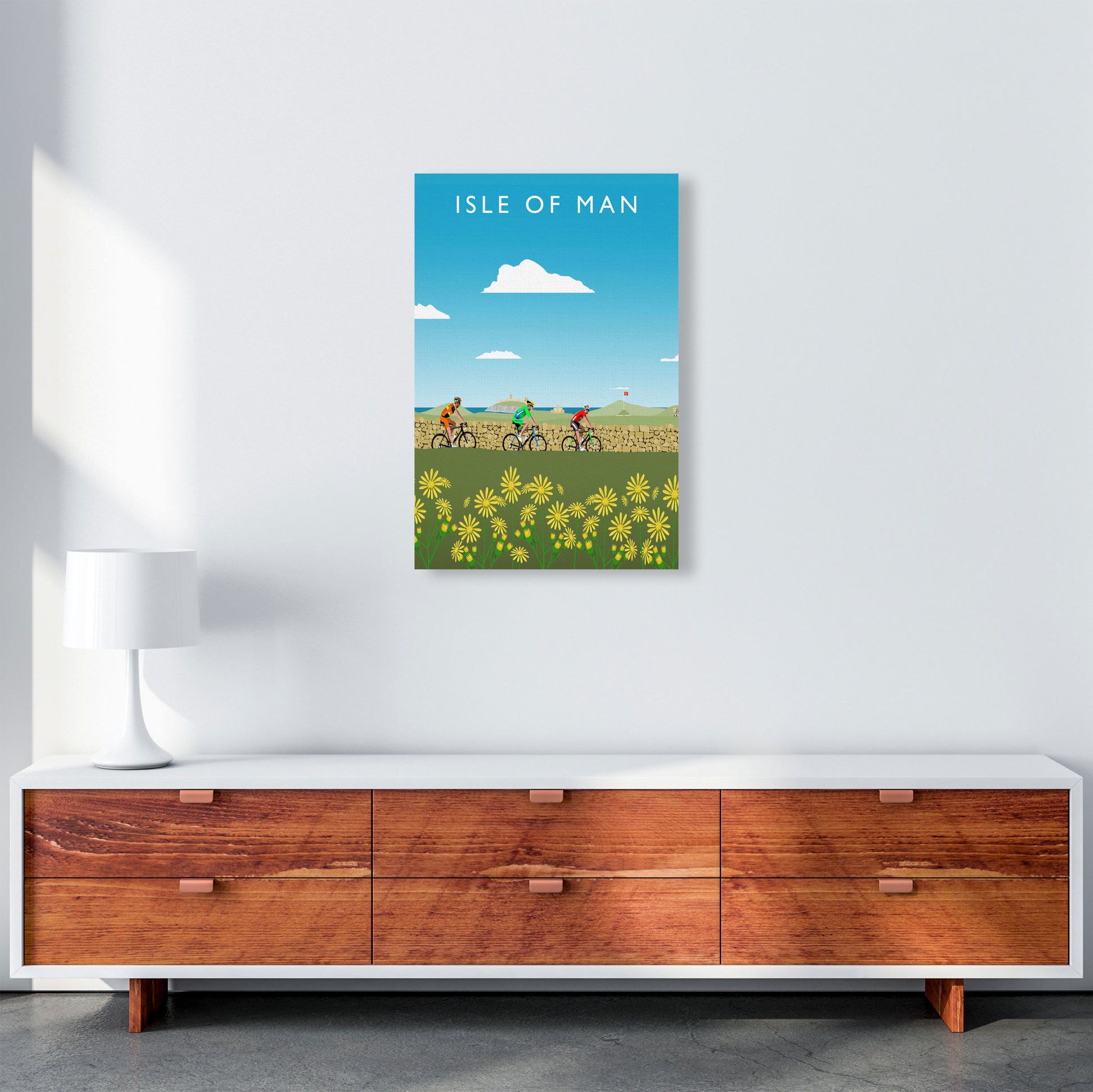 Isle of Man Art Print by Richard O'Neill A2 Canvas