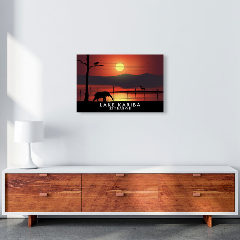 Lake Kariba Zimbabwe Framed Digital Art Print by Richard O'Neill A2 Canvas