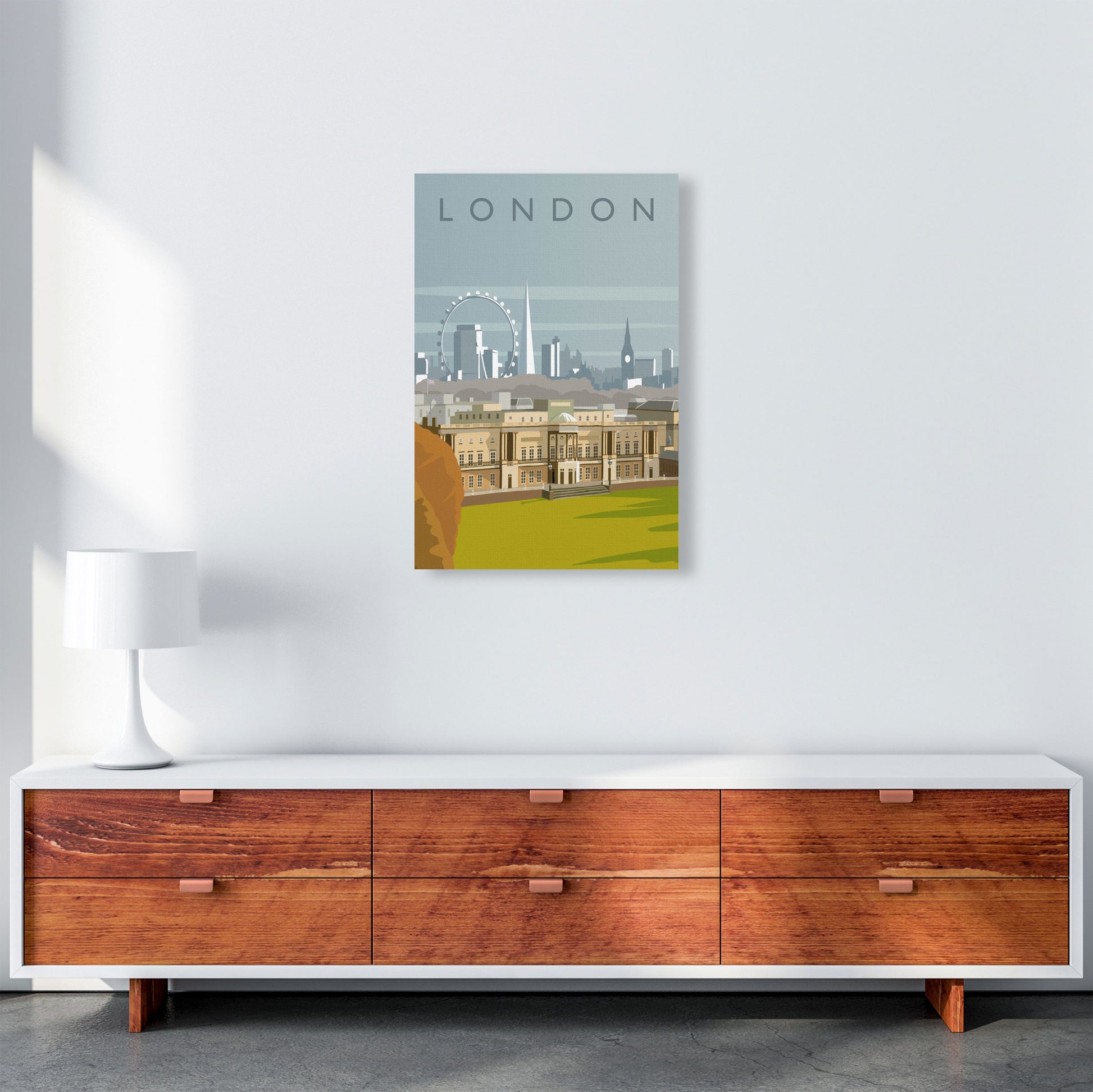 London (Portrait) by Richard O'Neill A2 Canvas