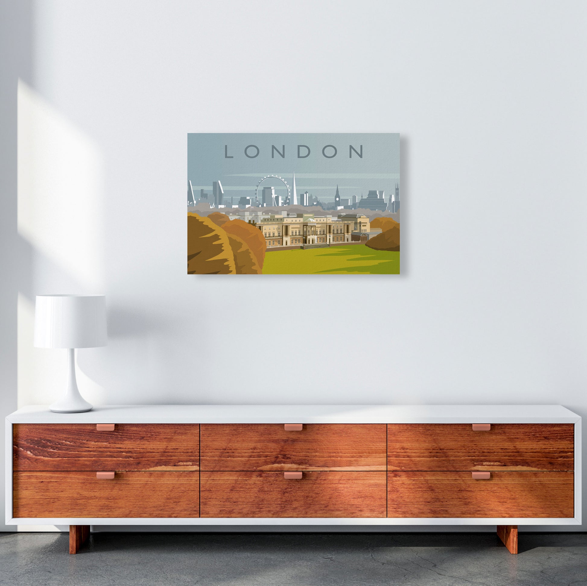 London Art Print by Richard O'Neill A2 Canvas