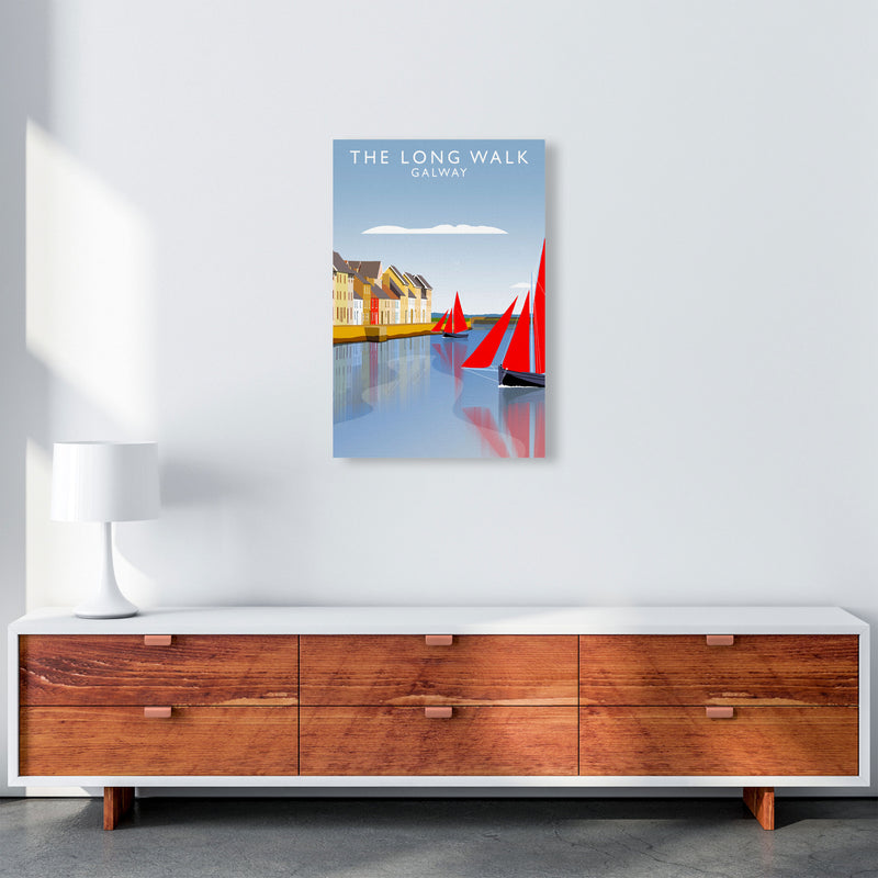 The Long Walk Galway Art Print by Richard O'Neill A2 Canvas