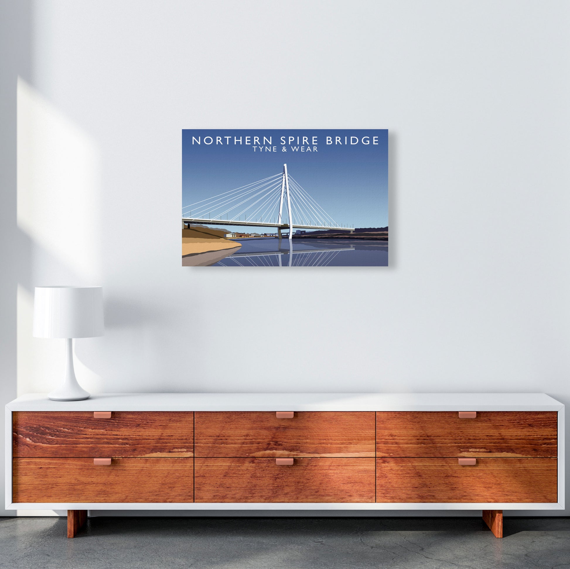 Northen Spire Bridge (Landscape) by Richard O'Neill A2 Canvas