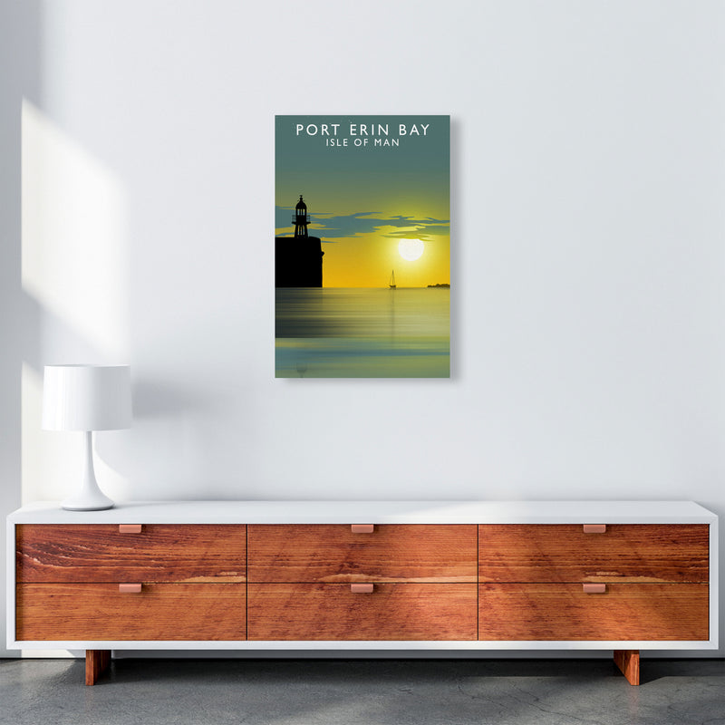 Port Erin Bay Isle of Man Art Print by Richard O'Neill A2 Canvas
