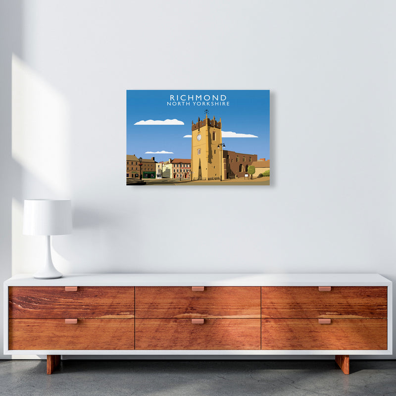 Richmond (Landscape) by Richard O'Neill Yorkshire Art Print, Travel Poster A2 Canvas