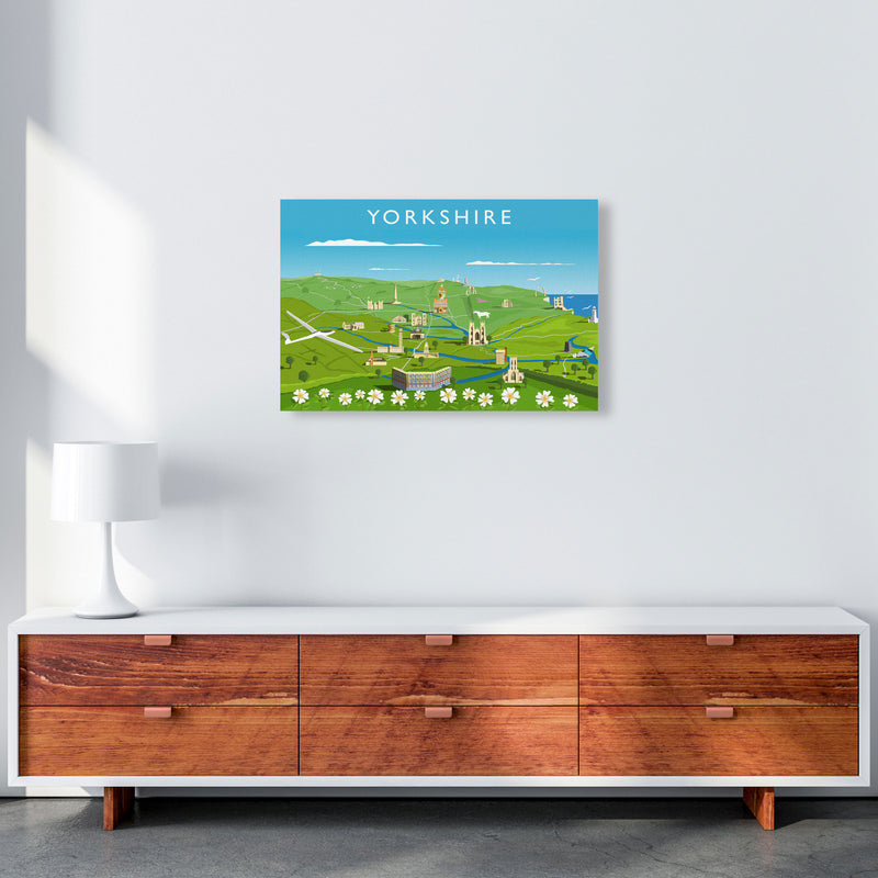 Yorkshire Framed Digital Art Print by Richard O'Neill A2 Canvas