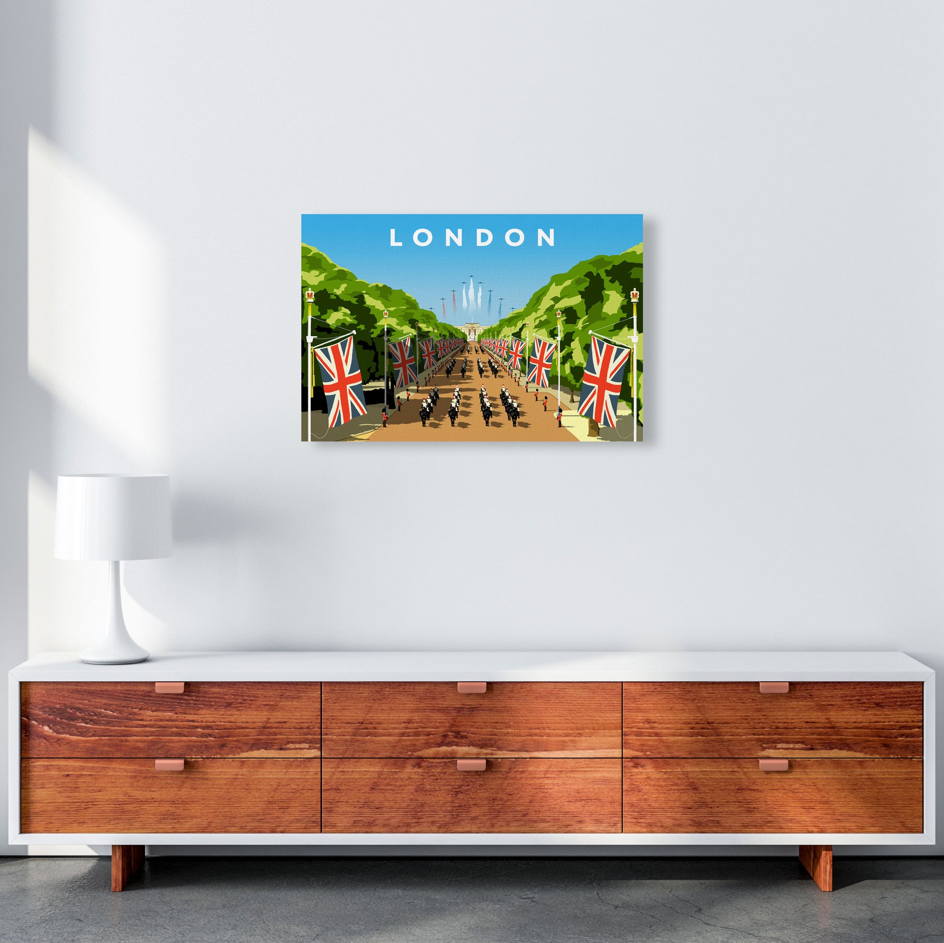 London Art Print by Richard O'Neill A2 Canvas