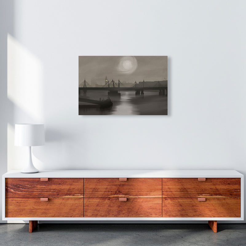 London In Fog by Richard O'Neill A2 Canvas
