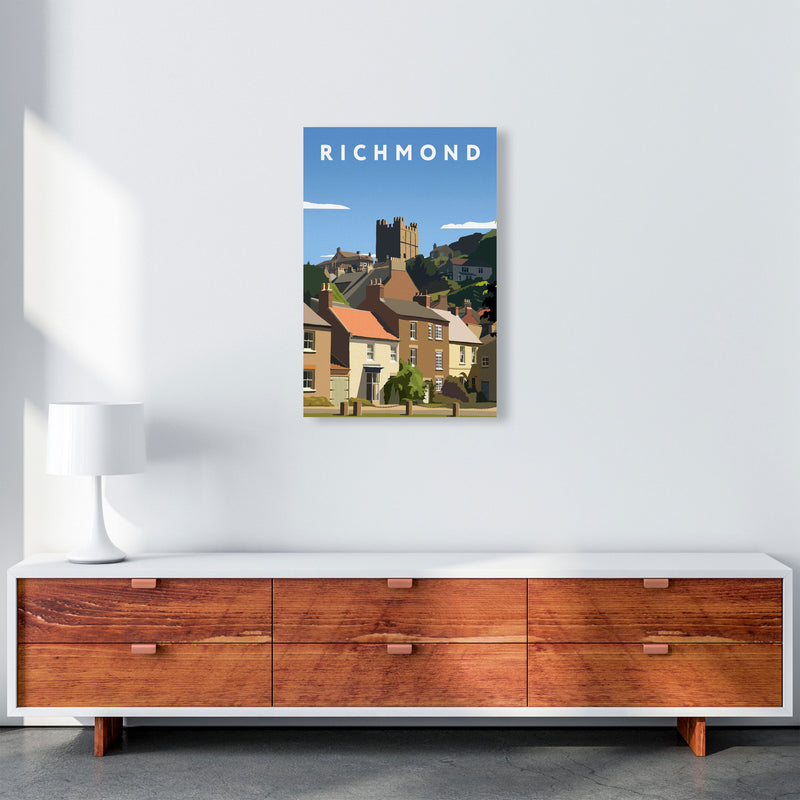 Richmond Travel Art Print by Richard O'Neill, Framed Wall Art A2 Canvas