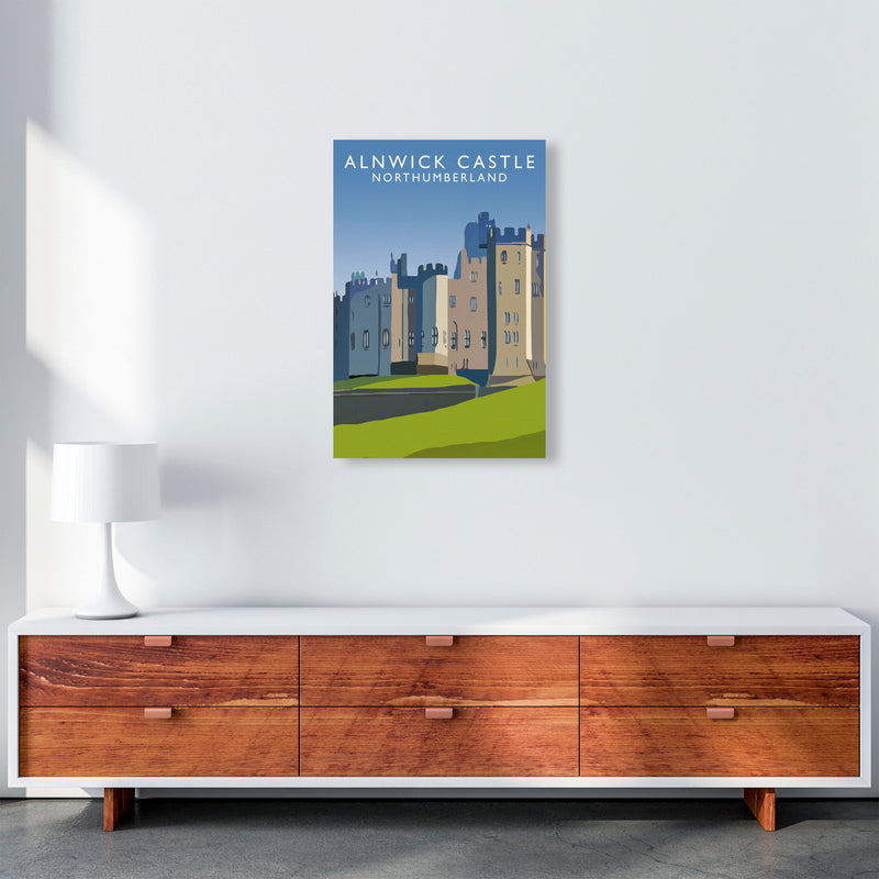 Alnwick Castle2 Portrait by Richard O'Neill A2 Canvas