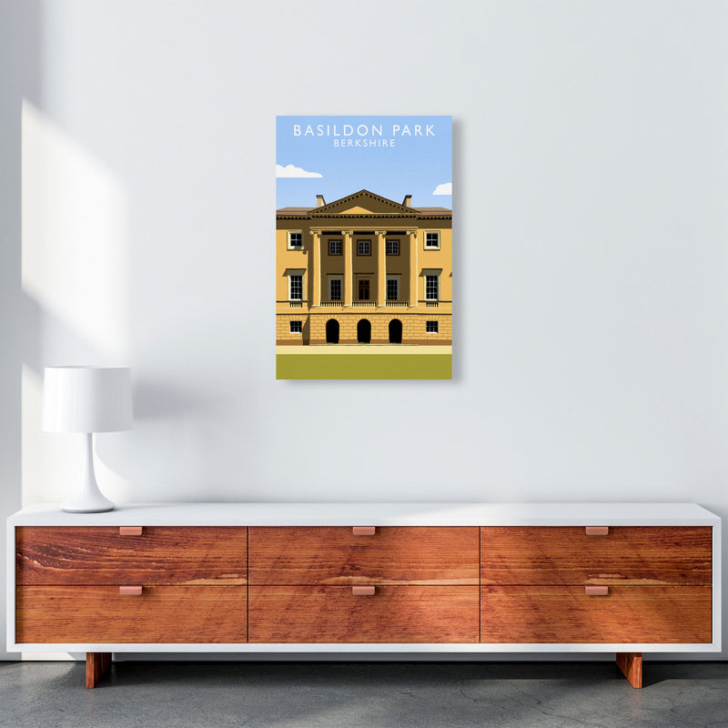 Basildon Park Portrait by Richard O'Neill A2 Canvas